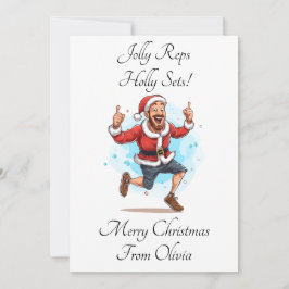 Personalisierte Personal Trainer Weihnachtskarte Feiertagskarte