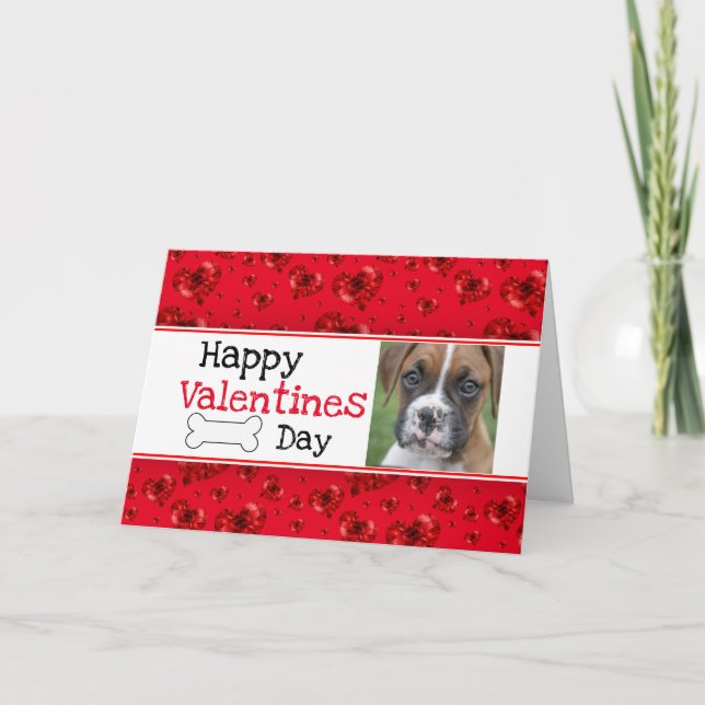 Personalisierte Pet Cards - Hund Valentine Dankeskarte (Vorderseite)