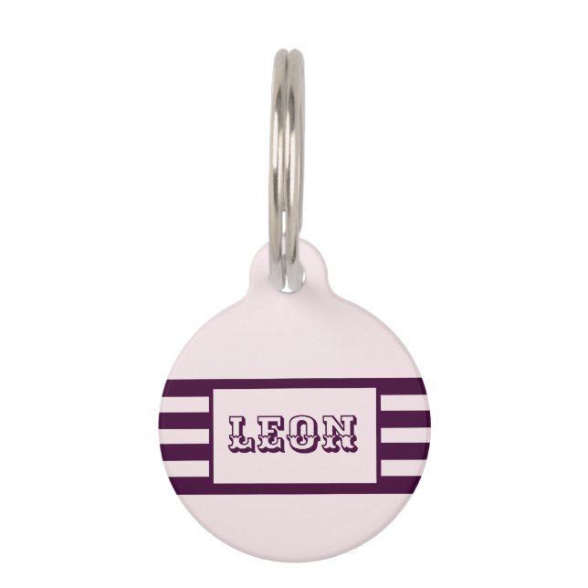 Personalisierte Pet-ID-Markierung für Rosa und Cri Haustiermarke (Vorderseite)