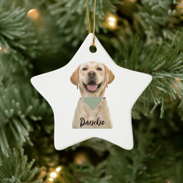 PERSONALISIERTE PET-ORNATION KERAMIK ORNAMENT (Baum)