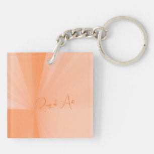 Personalisierte Pfirsichrennen, Minimalistische Ab Schlüsselanhänger