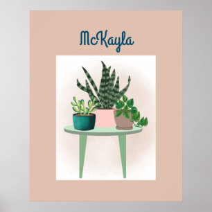 Personalisierte Pflanze Lover Wall Art Poster