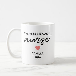 Personalisierte Pflegeschulabschluss,Das Jahr, in Kaffeetasse