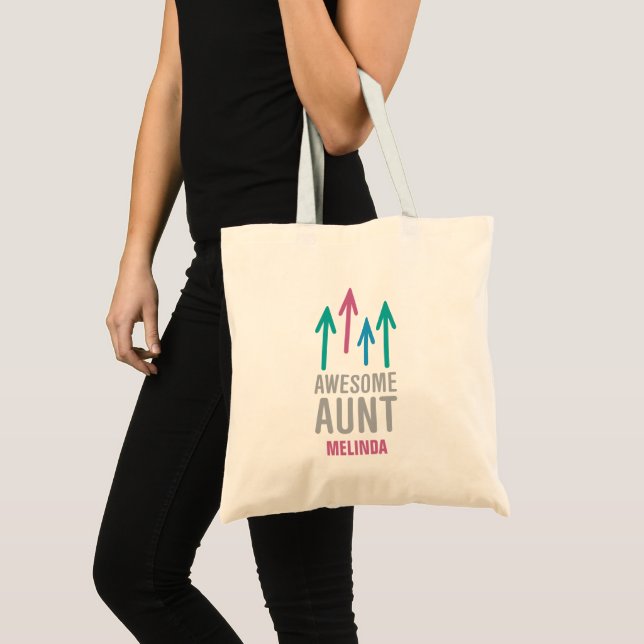 Personalisierte Phantastische Tante Tragetasche (Vorderseite (Produkt))