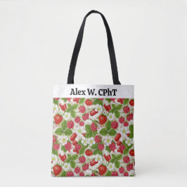 Personalisierte Pharmacy Tote Bag Berry Red