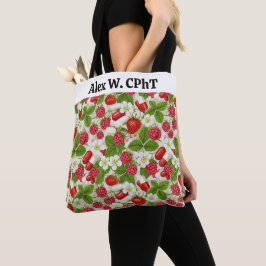 Personalisierte Pharmacy Tote Bag Berry Red