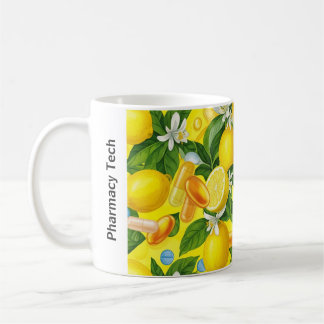 Personalisierte Pharmazie Tasse Lemon Gelb