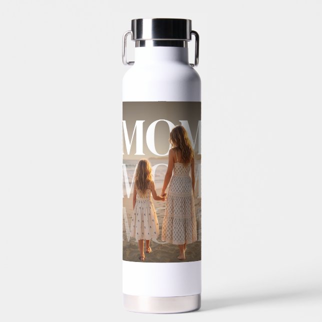 Personalisierte PhotoPop-Mutter Trinkflasche (Vorne)