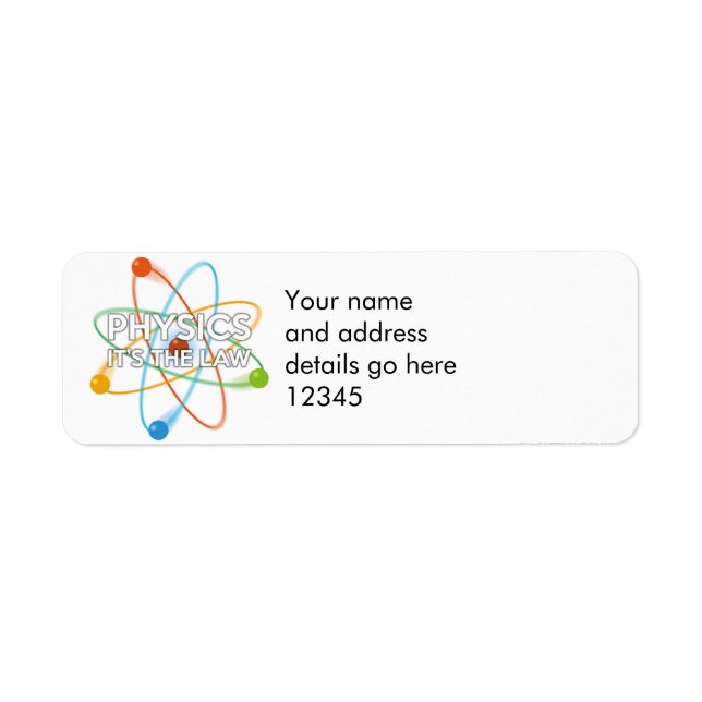 Personalisierte PHYSIK. ES IST DAS GESETZ (Vorne)