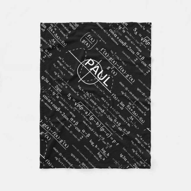 Personalisierte Physik-Geschenke für Physiker Fleecedecke (Vorderseite)