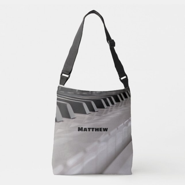 Personalisierte Piano Tote Tasche für den Unterric (Vorderseite)