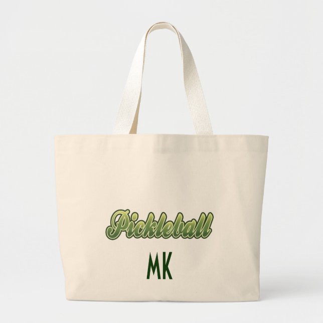 Personalisierte Pickleball Gang-Tasche Jumbo Stoffbeutel (Vorne)