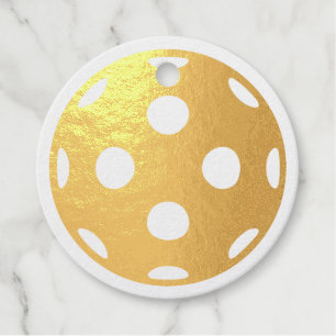 Personalisierte pickleball gold Foil Funtester Tag