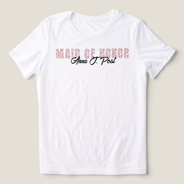 Personalisierte Pickleball-Junggesellinnen-Abschie Tri-Blend Shirt (Design Vorderseite)