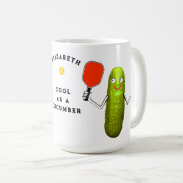 Personalisierte Pickleball-Kaffee-Tasse Kaffeetasse