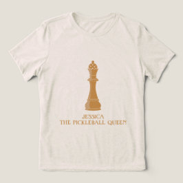 Personalisierte Pickleball-Königin Tri-Blend Shirt