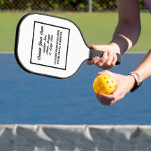 Personalisierte Pickleball-Paddeln,