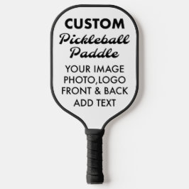 Personalisierte PICKLEBALL-PADDLE-Leere, BLACK Pickleball Schläger
