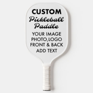 Personalisierte PICKLEBALL-PADDLE-Leere, weiß Pickleball Schläger