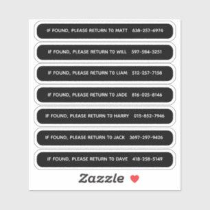 Personalisierte Pickleball-Schlägeridentifikation Aufkleber