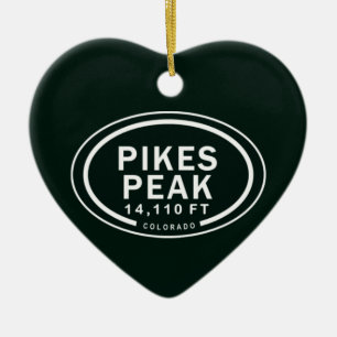 Personalisierte Pikes Peak Colorado Rocky Mountain Keramik Ornament