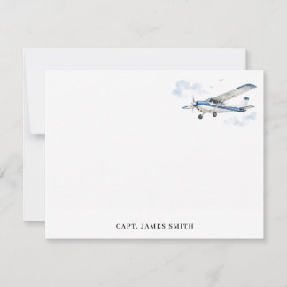 Personalisierte Pilot Aviation Mitteilungskarte