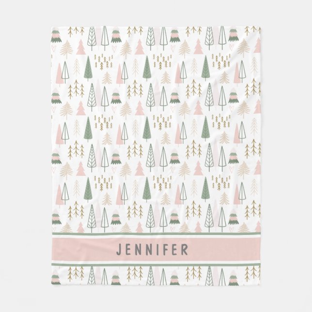 Personalisierte Pine Retreat Whimsistische Fleece (Vorderseite)