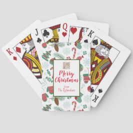 Personalisierte Pinecones, Candy Canes Mittens Bäu Spielkarten