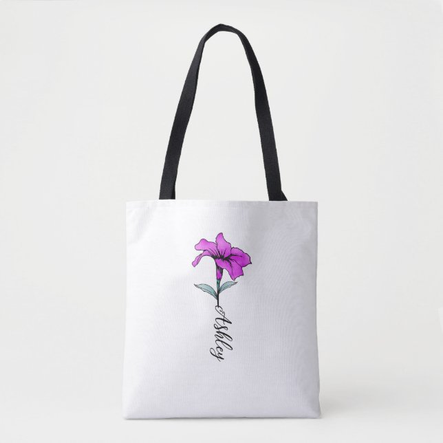 Personalisierte Pink Lily Blume (Vorderseite)