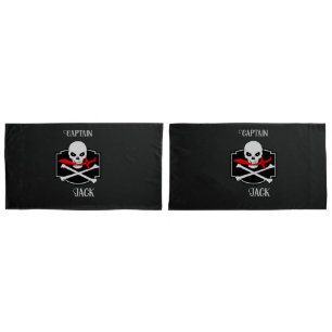 Personalisierte Piratenflagge (Cutlass) Kissenbezug