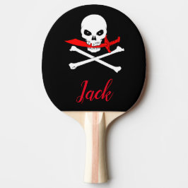 Personalisierte Piratenflagge (Cutlass)Ping Pong P Tischtennis Schläger