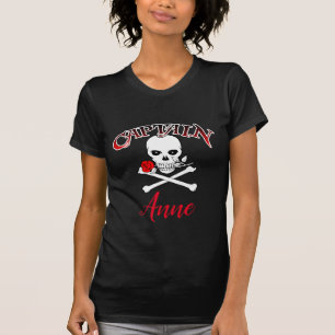 Personalisierte Piratenflagge (Rose) T - Shirt