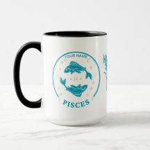 Personalisierte Pisces Zodiac 15 oz Kaffee Tasse