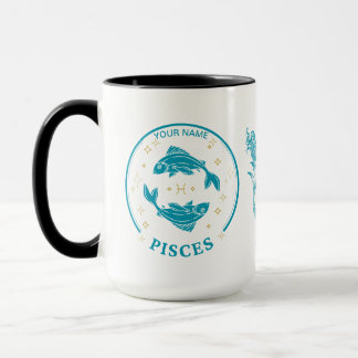 Personalisierte Pisces Zodiac 15 oz Kaffee Tasse