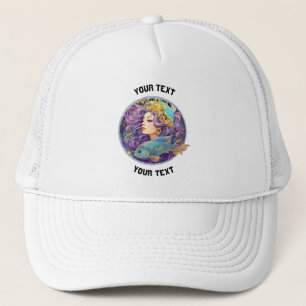 PERSONALISIERTE PISCES ZODIAC SIGN TRUCKERKAPPE