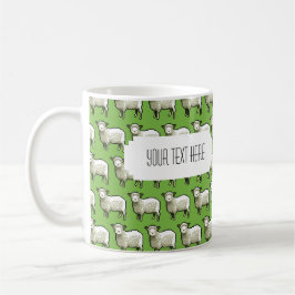 Personalisierte Pixel-Sheep-Tasse Kaffeetasse