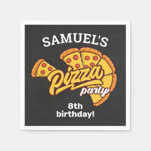 Personalisierte Pizza-Palast-Geburtstagsfeier, jed Serviette
