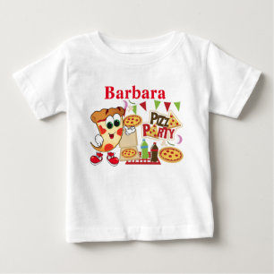 Personalisierte Pizza-Party-Spaß  Baby T-shirt