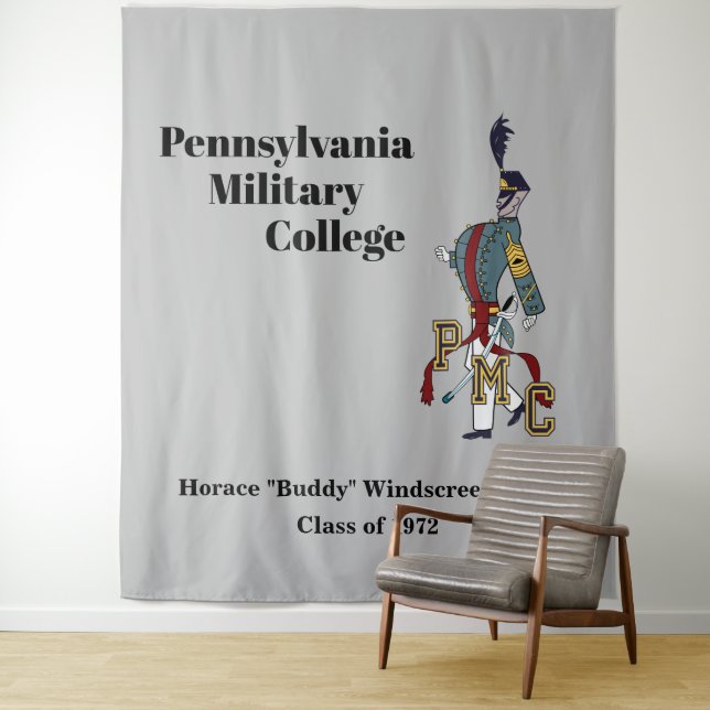 Personalisierte PMC-Kadett-Tapestry Wandteppich (Beispiel)