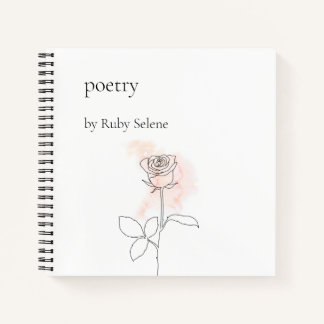 Personalisierte Poesie Notizbuch