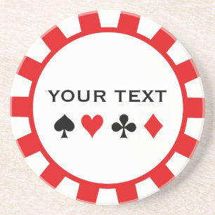 Personalisierte Poker-Chip-Untersetzer Untersetzer