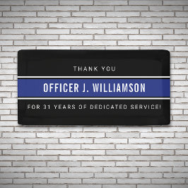 Personalisierte Polizeiresignation Banner