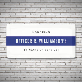 Personalisierte Polizeiresignation Banner