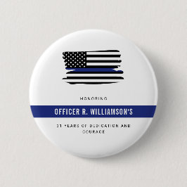 Personalisierte Polizeiresignation Button