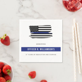 Personalisierte Polizeiresignation Serviette