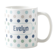 Personalisierte Polka Dot Tasse