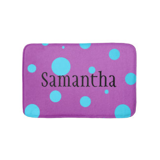 Personalisierte Polka-Punkt-Bad-Matte für Teens Badematte