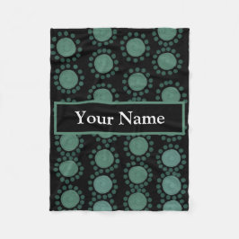 Personalisierte Polka-Punkte Fleecedecke