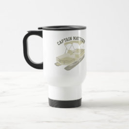 Personalisierte Pontoon Boat Travel Mug Reisebecher