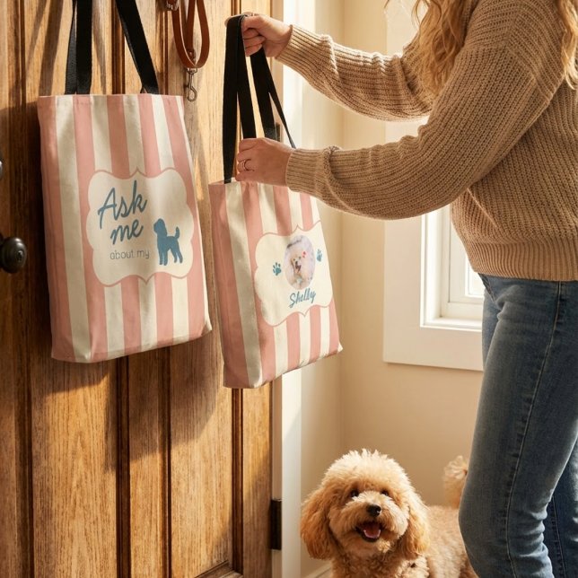 Personalisierte Poodle-Hundemutter-Fototüte (Von Creator hochgeladen)